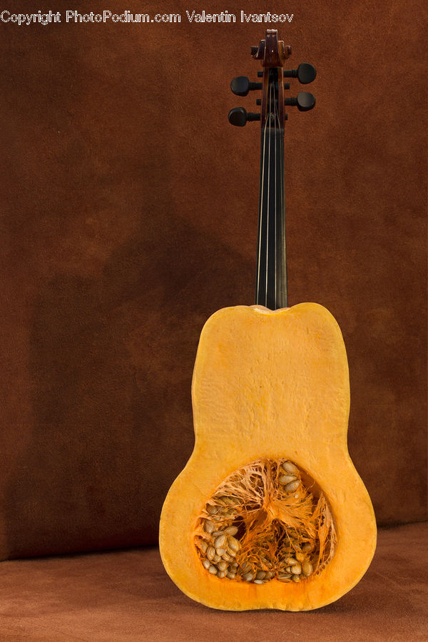 Squash, Vegetable, Cello, Musical Instrument