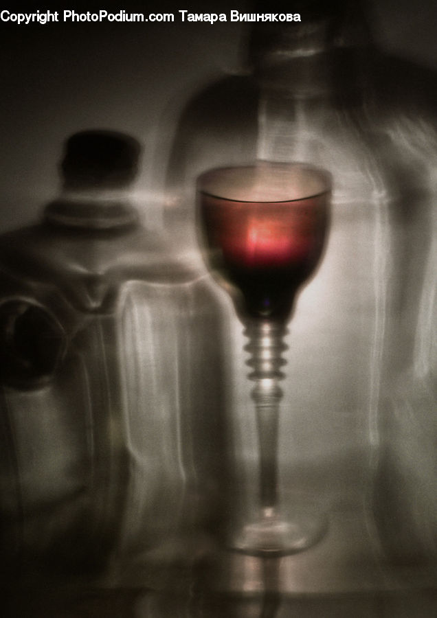 Alcohol, Beverage, Red Wine, Wine, Glass, Goblet, Back
