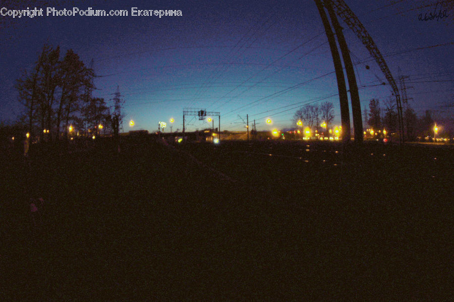 Dawn, Dusk, Red Sky, Sky, Sunrise, Sunset, City