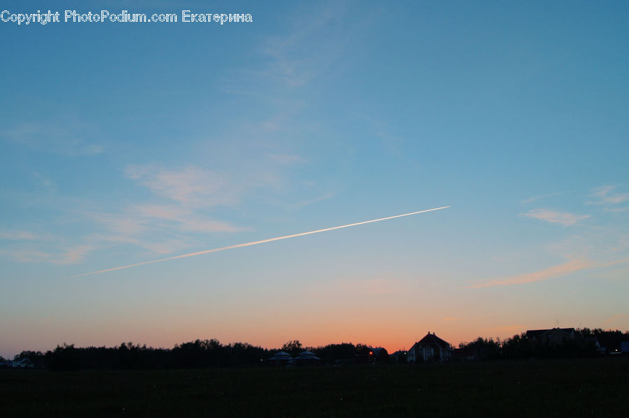 Dawn, Dusk, Red Sky, Sky, Sunrise, Sunset, Azure Sky