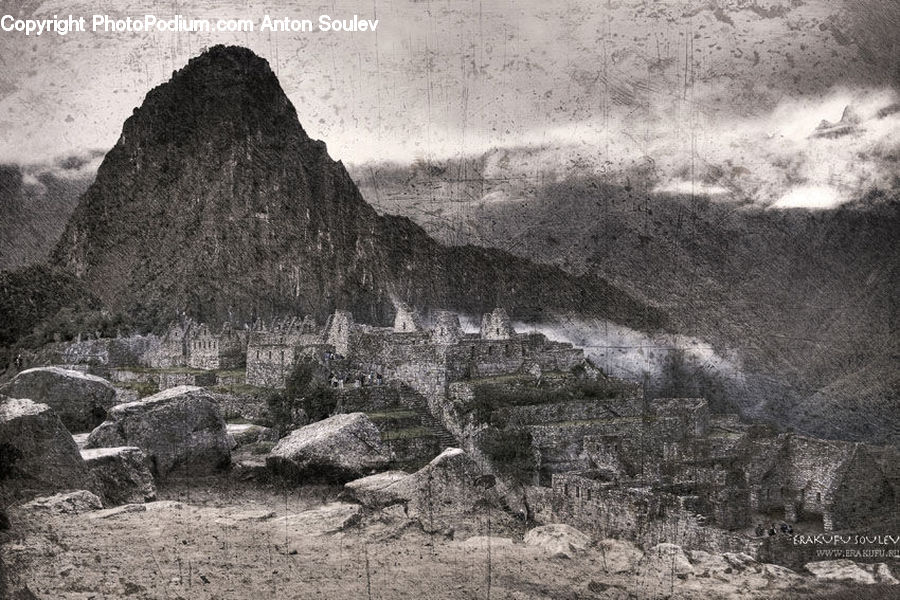 Ancient Egypt, Architecture, Pyramid, Triangle, Rock, Tomb, Rubble