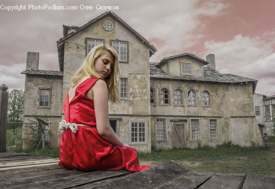 People, Person, Human, Blonde, Female, Woman, Evening Dress