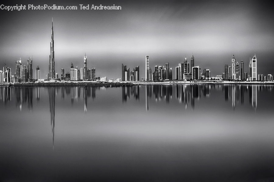 City, Downtown, Urban, Dock, Landing, Pier, Metropolis