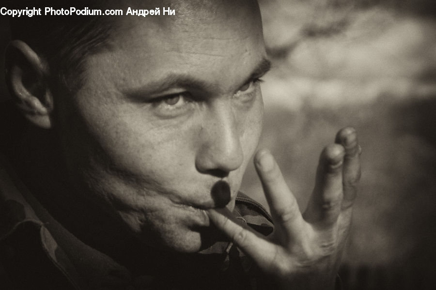 People, Person, Human, Torso, Smoke, Portrait, Selfie