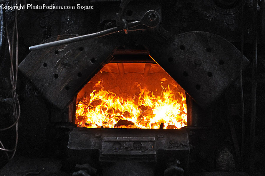 Fire, Forge, Fireplace, Hearth