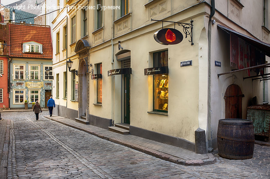 Pot, Pottery, Building, Brick, Road, Street, Town