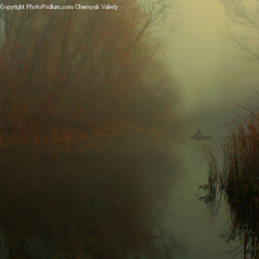 Fog, Mist, Outdoors, Ripple, Water, Dawn, Dusk