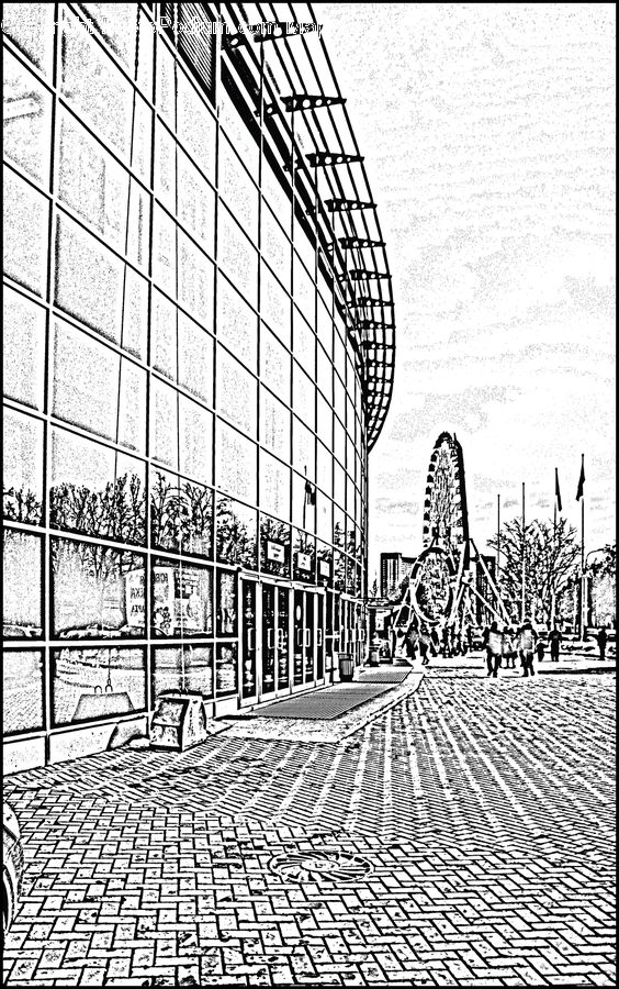 City, Downtown, Urban, Art, Modern Art, Text