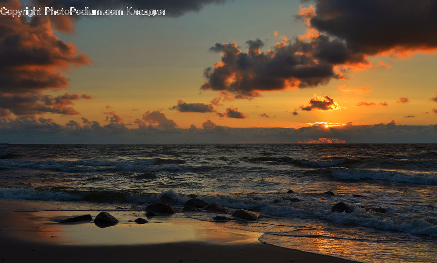 Beach, Coast, Outdoors, Sea, Water, Cloud, Cumulus