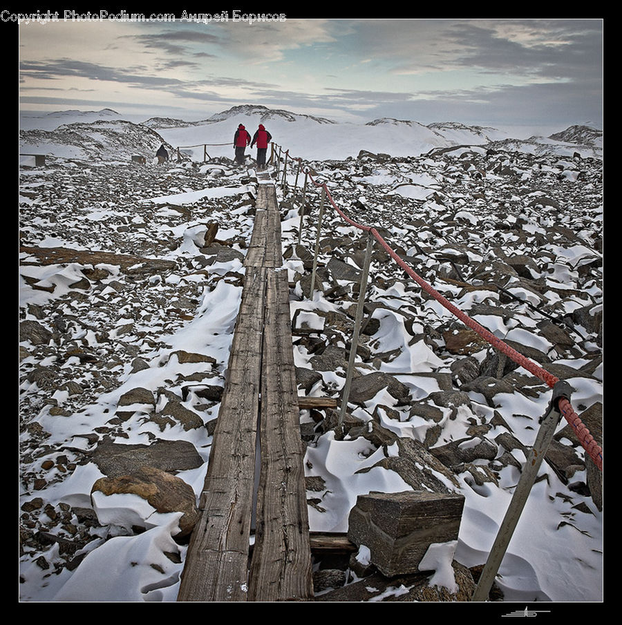 Rubble, Ice, Outdoors, Snow, Collage, Poster, Arctic