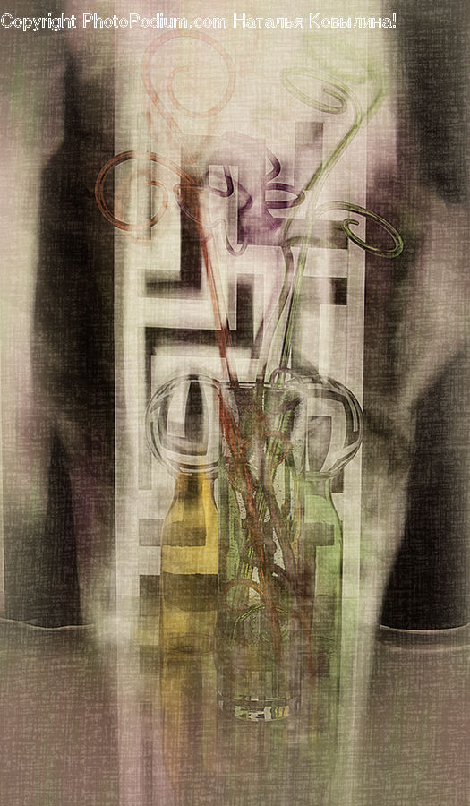 Fence, Wall, Collage, Poster, Art, Modern Art, Brick