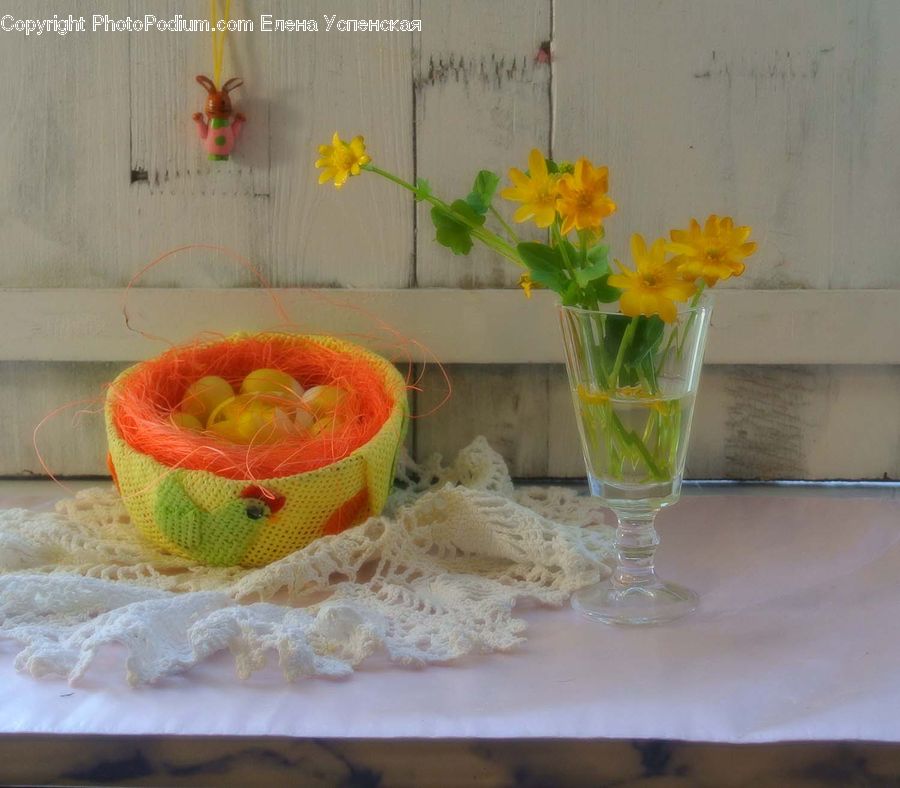 Plant, Potted Plant, Knitting, Floral Design, Flower, Flower Arrangement, Flower Bouquet