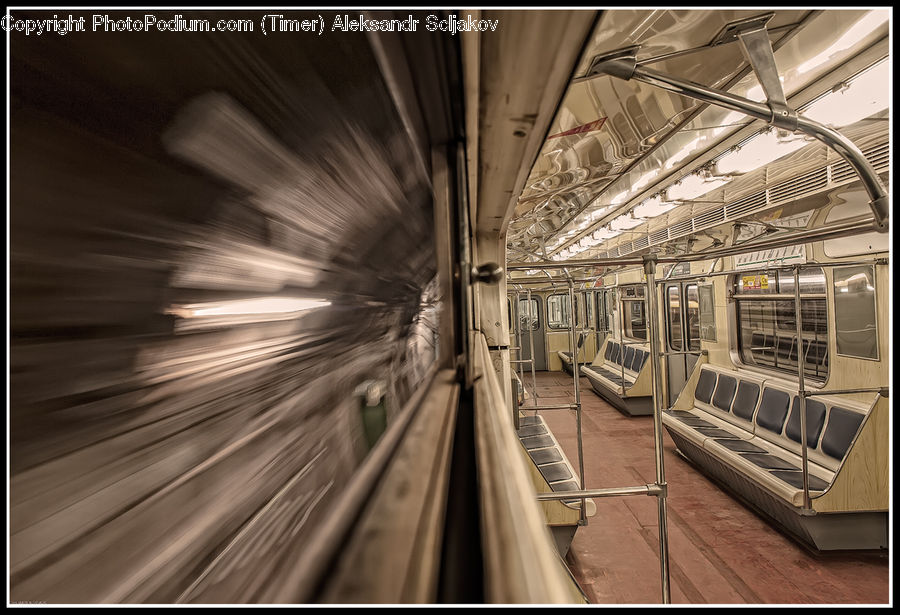 Subway, Train, Train Station, Vehicle, Deck, Porch, Terminal