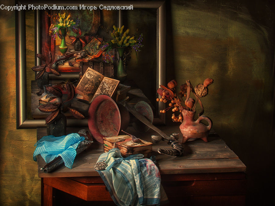 Plant, Potted Plant, Couch, Furniture, Art, Asleep, Pot