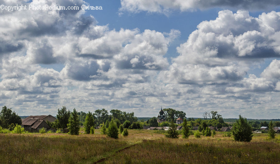 Cloud, Cumulus, Sky, Countryside, Field, Rural, Azure Sky