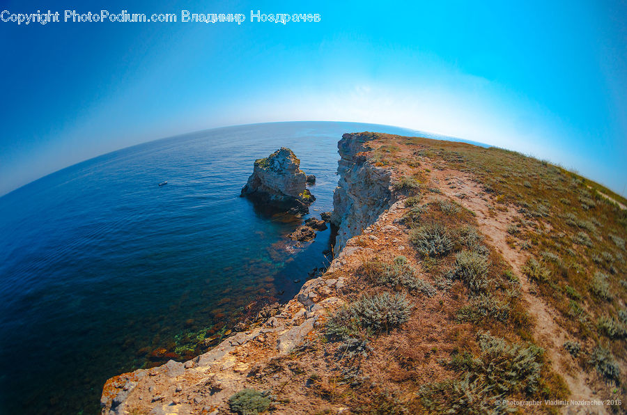 Cliff, Outdoors, Coast, Sea, Water, Crest, Mountain