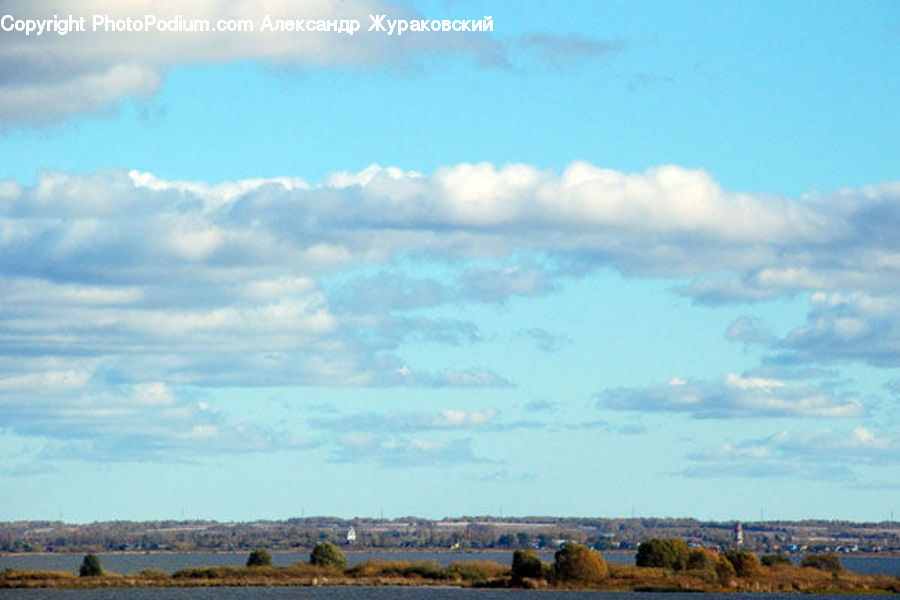 Azure Sky, Cloud, Outdoors, Sky, Cumulus, Field, Grass