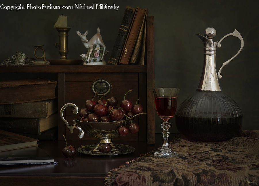 Glass, Goblet, Jug, Pitcher, Water Jug, Dining Room, Indoors