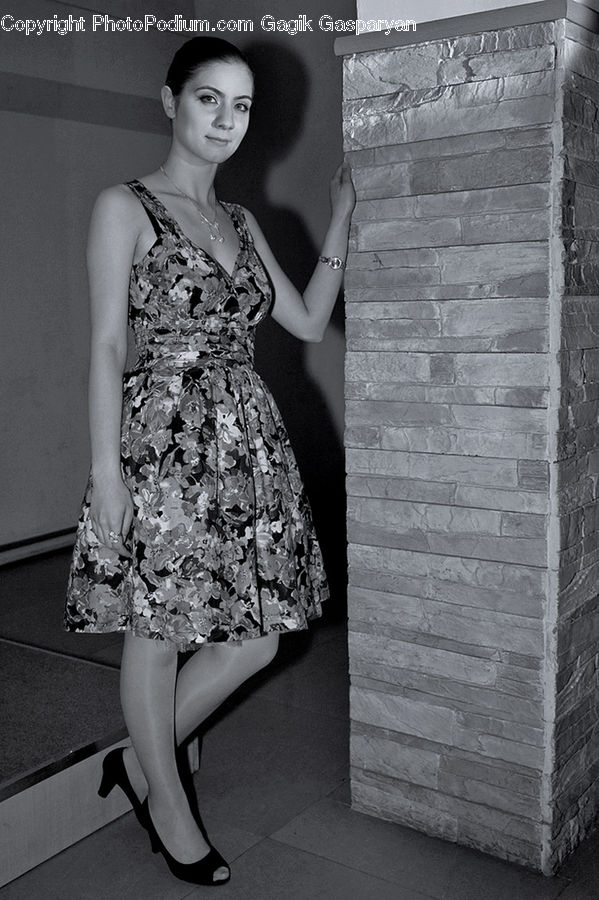 Human, People, Person, Brick, Heel, Plant, Potted Plant