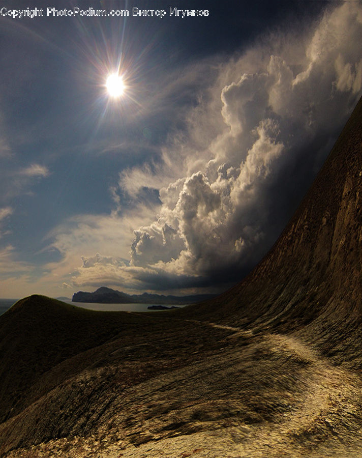 Azure Sky, Cloud, Outdoors, Sky, Dirt Road, Gravel, Road