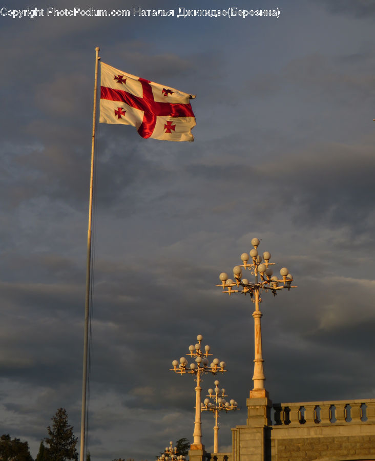 Emblem, Flag, Cross, Architecture, Church, Worship, City