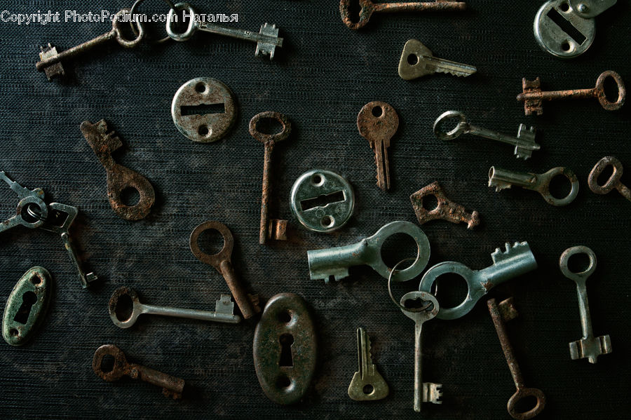 Key, Earring, Jewelry, Ornament, Alphabet, Ampersand