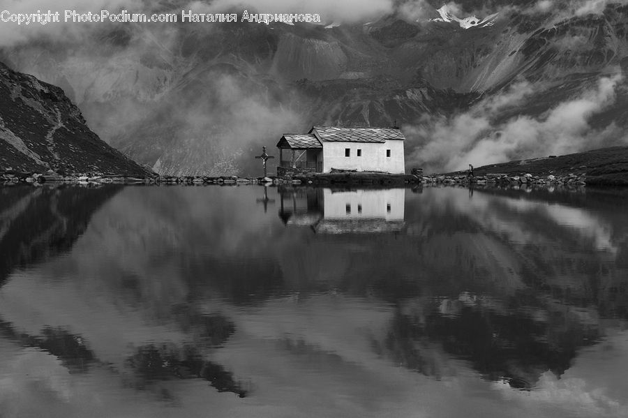 Alps, Crest, Mountain, Peak, Cabin, Hut, Rural