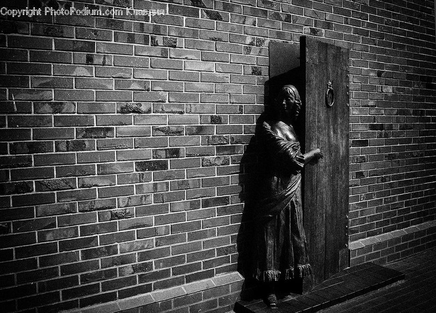 People, Person, Human, Brick, Art, Sculpture, Statue