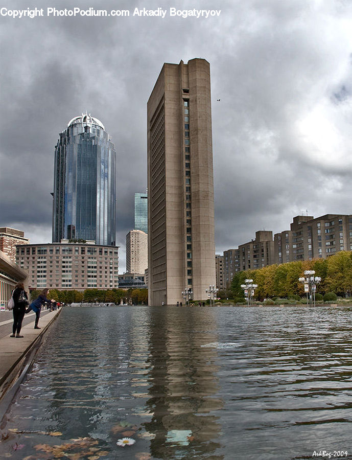 Architecture, City, Downtown, High Rise, Skyscraper, Building, Housing