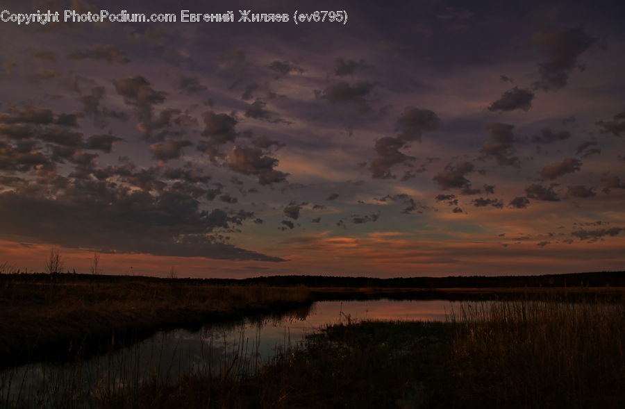 Dawn, Dusk, Red Sky, Sky, Sunrise, Sunset, Azure Sky