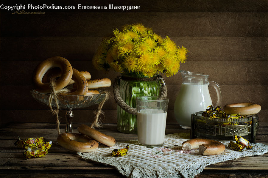 Plant, Potted Plant, Glass, Goblet, Jar, Agaric, Mushroom