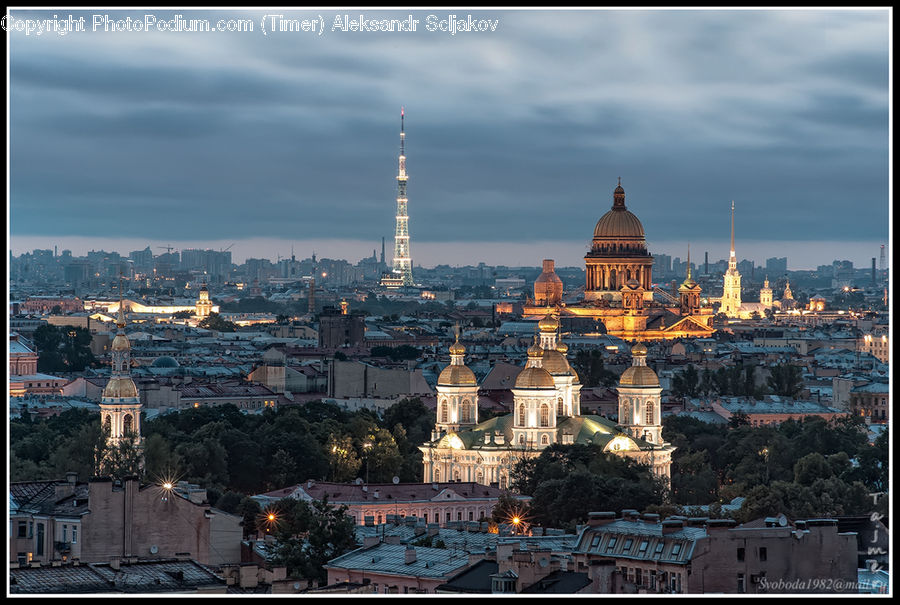 City, Downtown, Architecture, Dome, Housing, Monastery, Spire