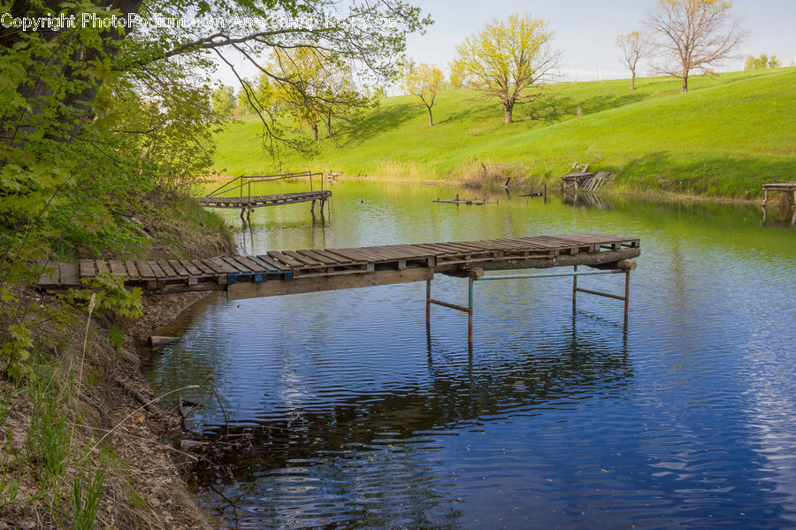 Dock, Landing, Pier, Canal, Outdoors, River, Water