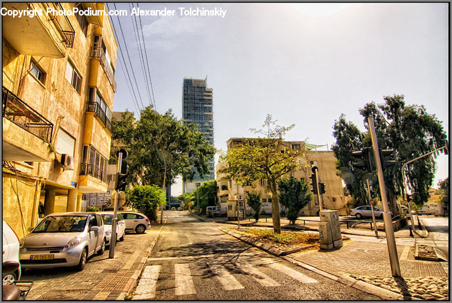 Automobile, Car, Sedan, Vehicle, Road, Street, Town