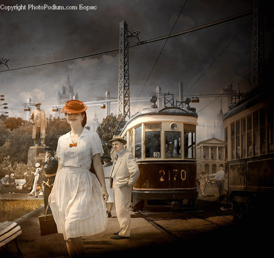 People, Person, Human, Cable Car, Trolley, Vehicle, Streetcar