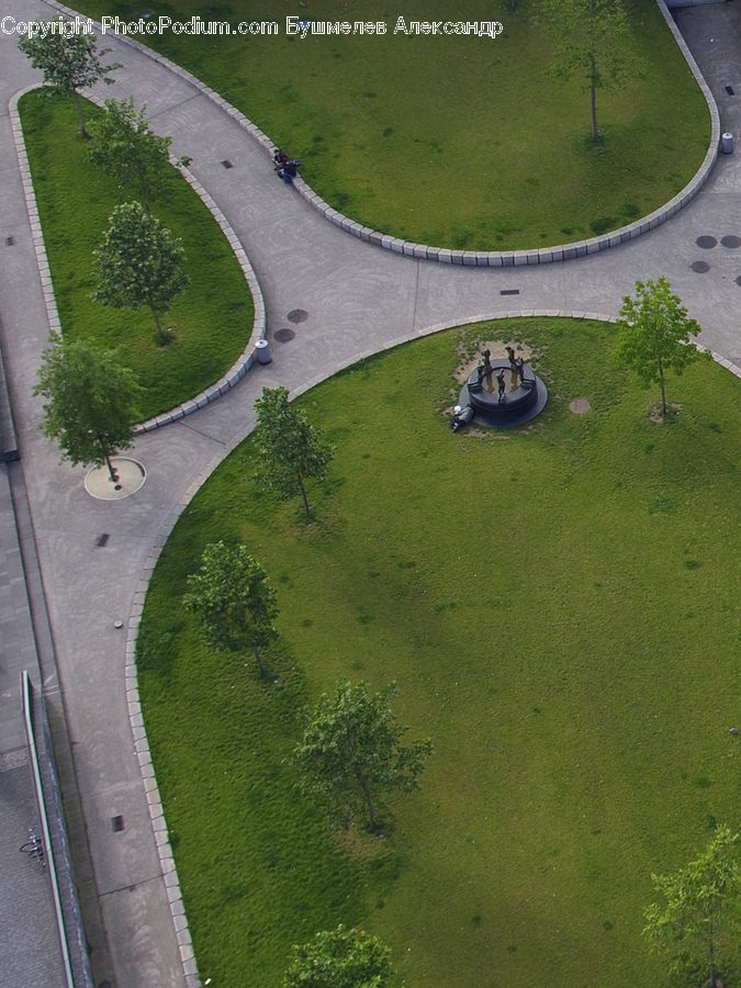 Aerial View, Boardwalk, Path, Pavement, Sidewalk, Walkway, Yard