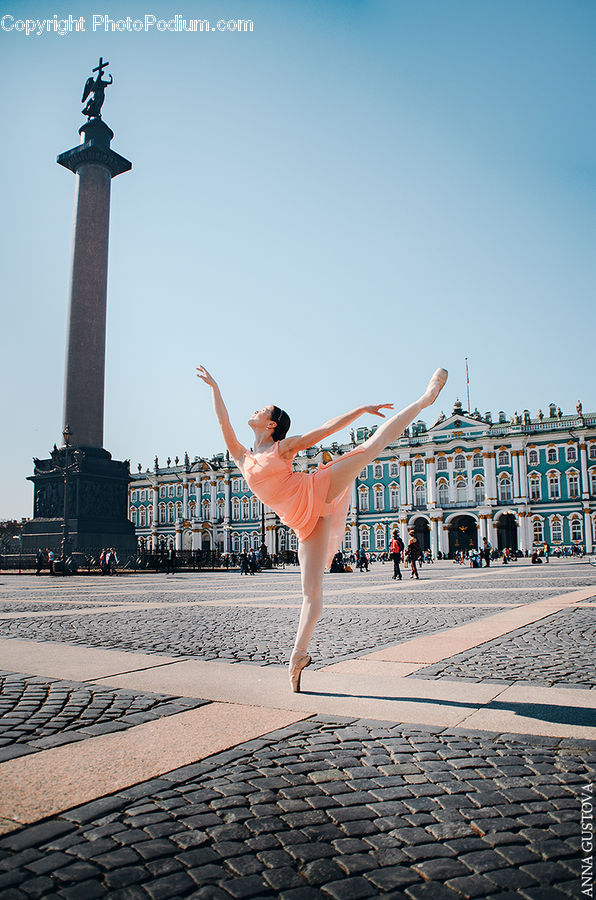Factory, Dance, Dance Pose, Ballerina, Ballet, Kicking, Architecture