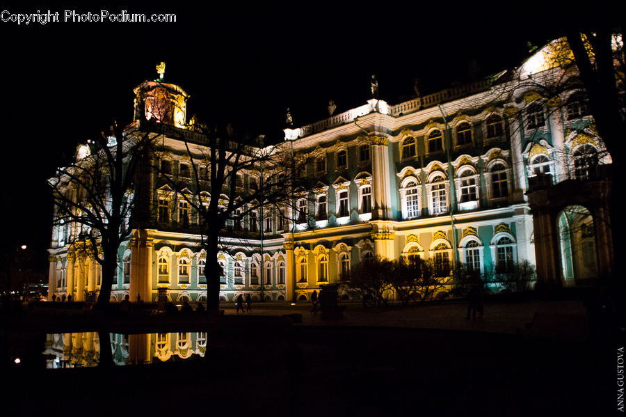 Building, Architecture, Downtown, Plaza, Town Square, Castle, Mansion