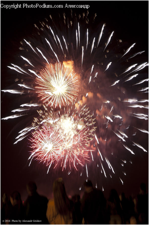 Fireworks, Night, People, Person, Human, Club, Festival