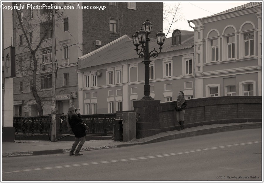 Downtown, Neighborhood, Town, City, Urban, Building, Housing