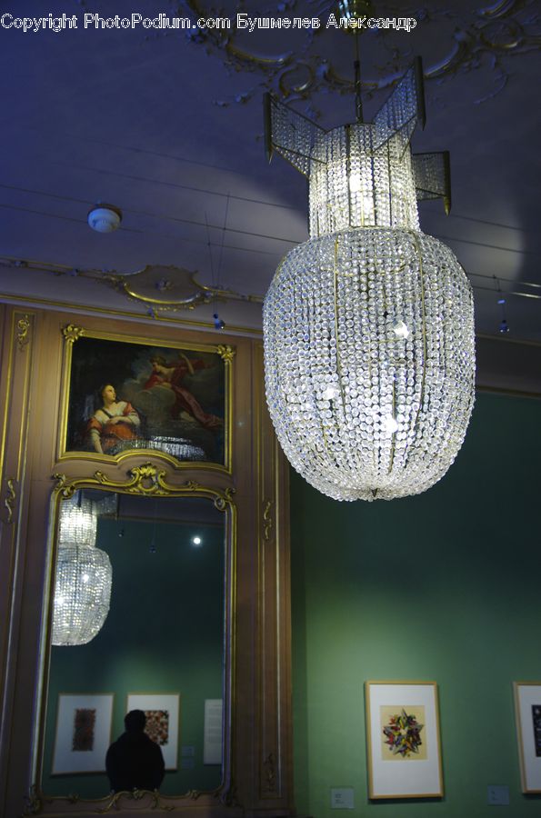 People, Person, Human, Light Fixture, Art, Painting, Dining Room