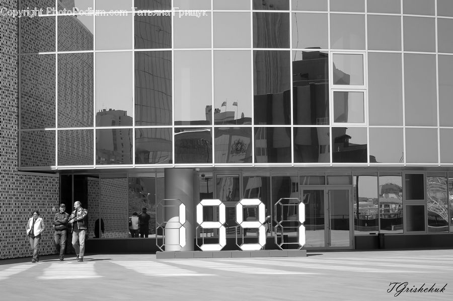 Building, Office Building, City, Downtown, Urban, Lighting, Furniture