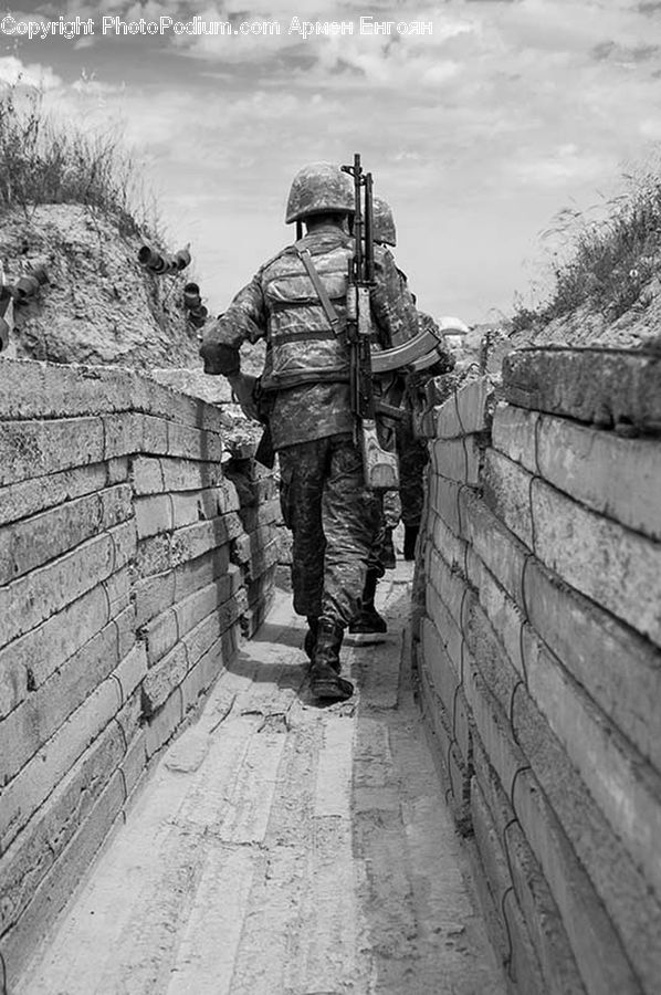 People, Person, Human, Army, Military, Soldier, Rock