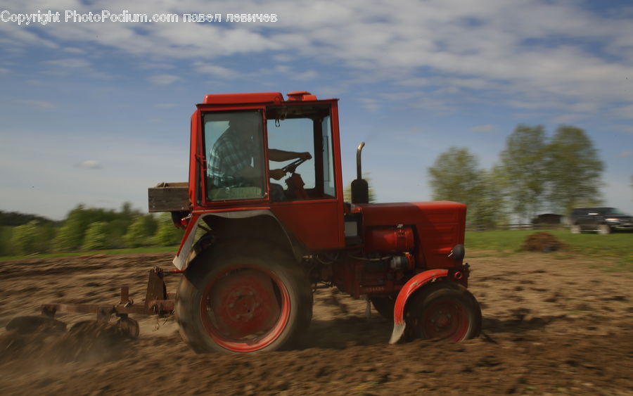 Tractor, Vehicle, Soil, Bulldozer, Electronics, Monitor, Screen