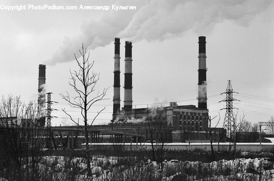 Factory, Refinery, Building, Architecture, City, Downtown, Apartment Building