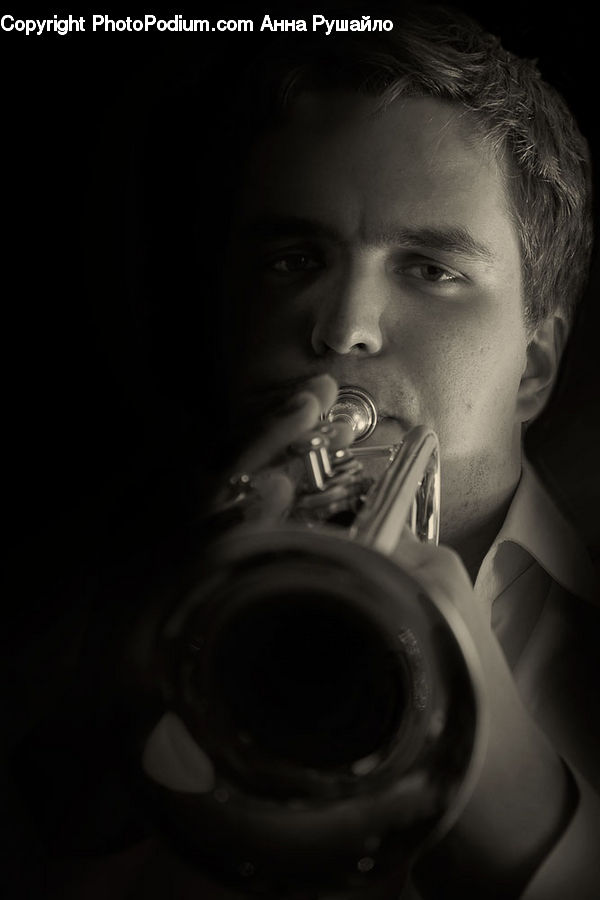 People, Person, Human, Brass Section, Horn, Musical Instrument, Trumpet