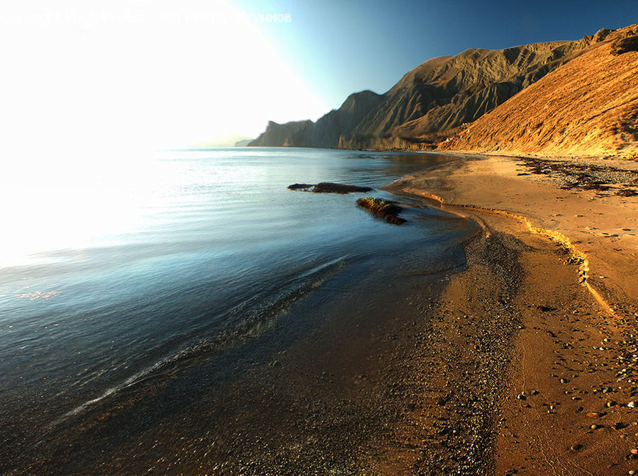 Beach, Coast, Outdoors, Sea, Water, Promontory, Cliff