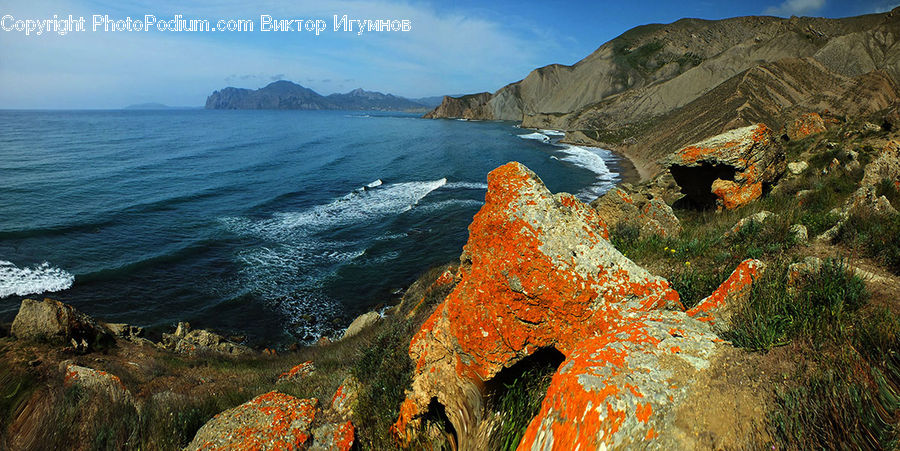 Hole, Cliff, Outdoors, Promontory, Coast, Sea, Water