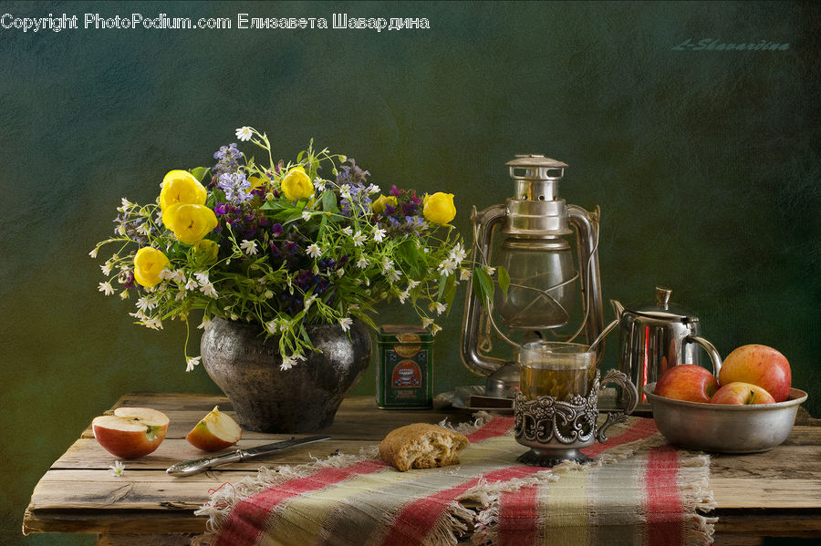 Plant, Potted Plant, Glass, Goblet, Floral Design, Flower, Flower Arrangement