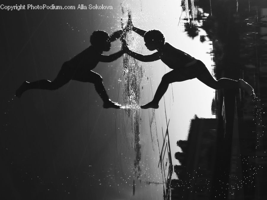Dance, Dance Pose, Silhouette, Lighting, City, Downtown, Urban
